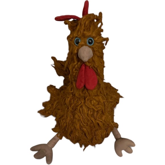 Jellycat Kenny Cockerel Rooster Chicken Orange Brown Plush Stuffed 14” Rare HTF